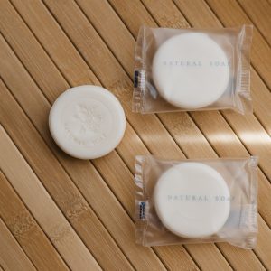 Alternative view of Jabón Redondo Envuelto 20grs Natural Soap