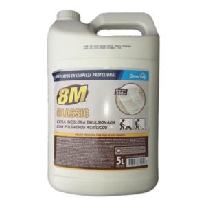 Cera 8M Autobrillo Profesional 5lt Incolora Classic./Rojo/Negro